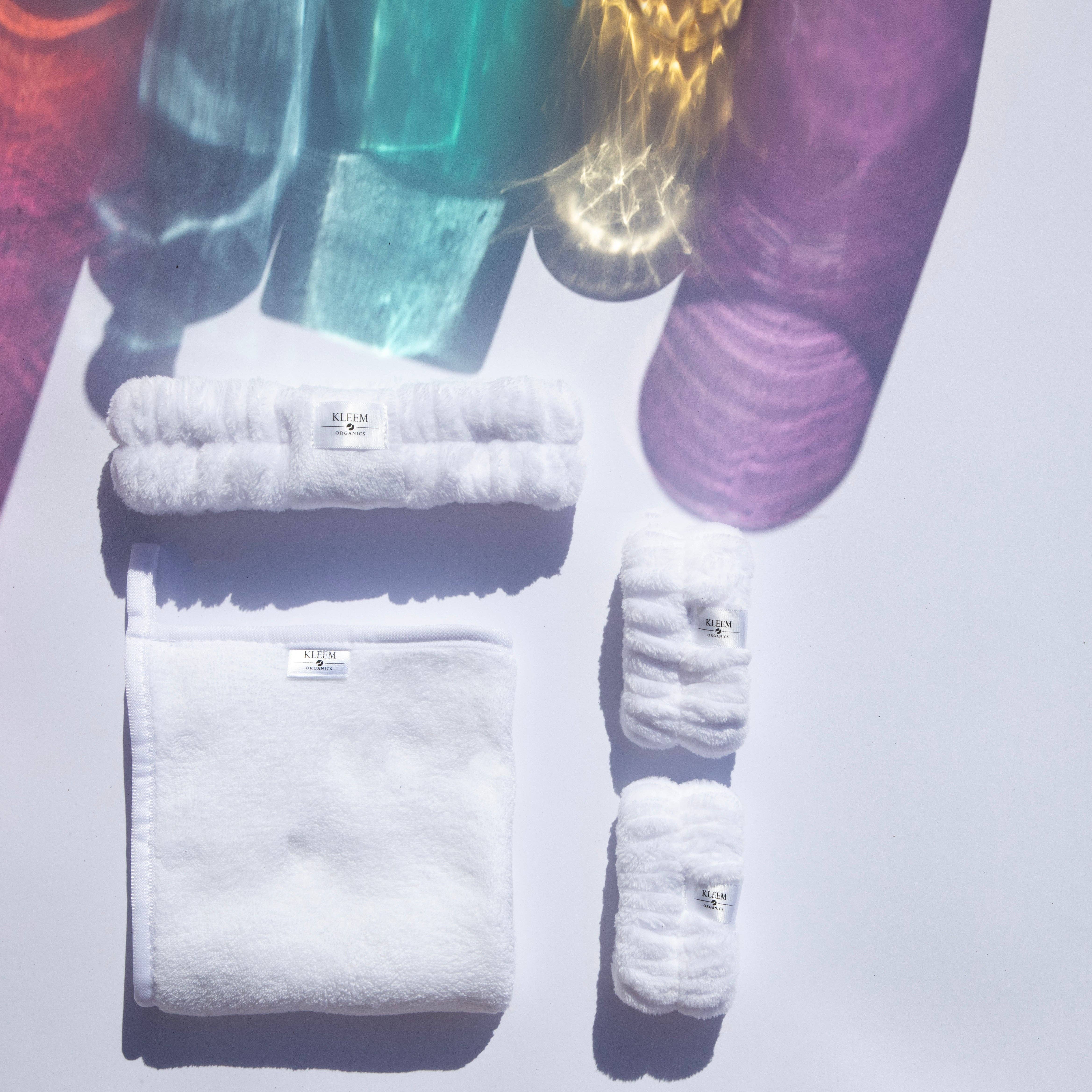 Kleem Organics - Vente Serviettes de bain - ENSEMBLE D'ACCESSOIRES DE SOINS DE LA PEAU ULTRA-DOUX2