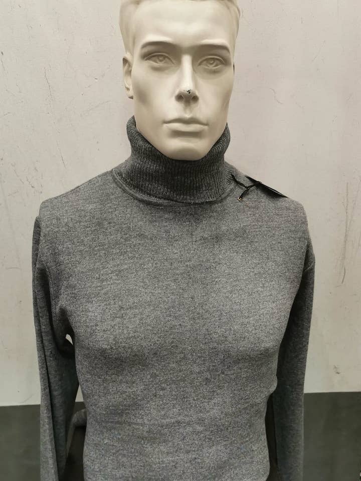 LES GRENOUILLES DU MARAIS - Wholesale Knit Sweater - Men's - Men's wool turtlenecks 22033