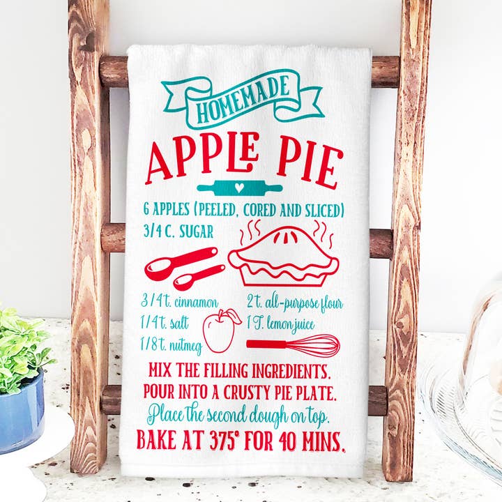 Farmhouse Colored Recipe Towel for wholesale by Works Of Heart Design Co.