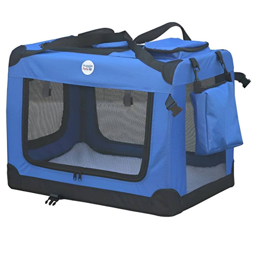 HugglePets - Vente Caisse de transport – chat et chien - Sac de transport pliable HugglePets en tissu pour animaux17