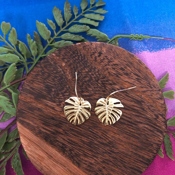 Plntbaby Jewelry - Wholesale Dangle Earrings - Mini Monsteras