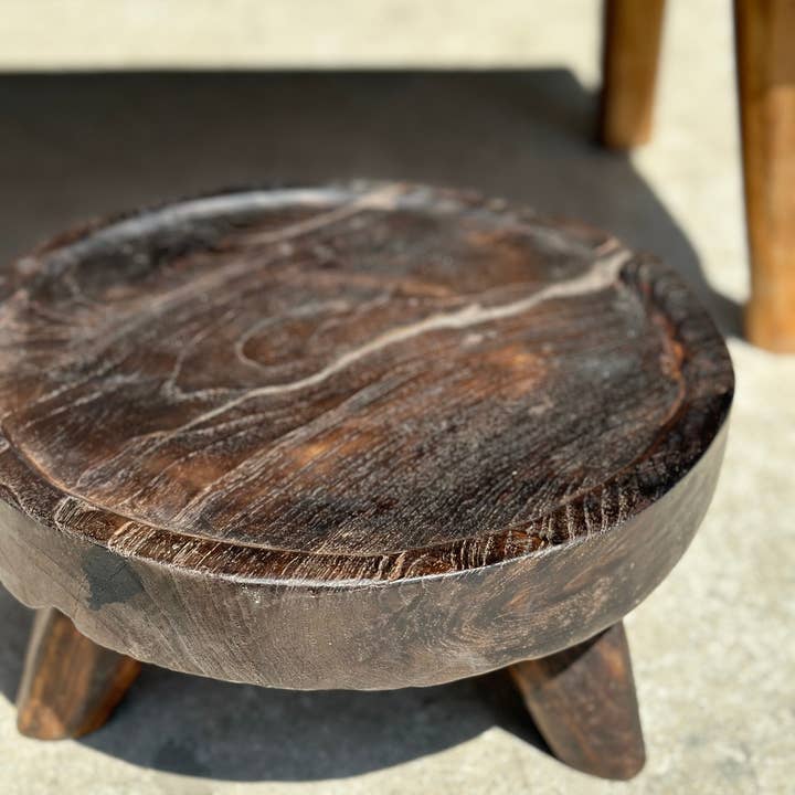 Office Objets - Venta al por mayor Mesas auxiliares - Mesa baja pequeña de teca rubia cuadrúpeda H:30 L:63,5 l:4077