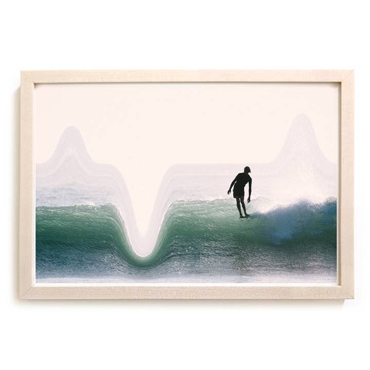 Impression d'art de surf "Fetch" Série de surf surréaliste pour la vente par Matthew Allen Art