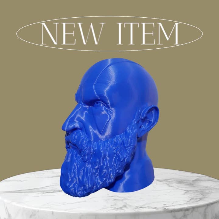 Support de casque Kratos, cadeau de joueur God of War, support de casque viking, décoration de bureau nerd, accessoires de jeu pour la vente par PerfectionIn3D