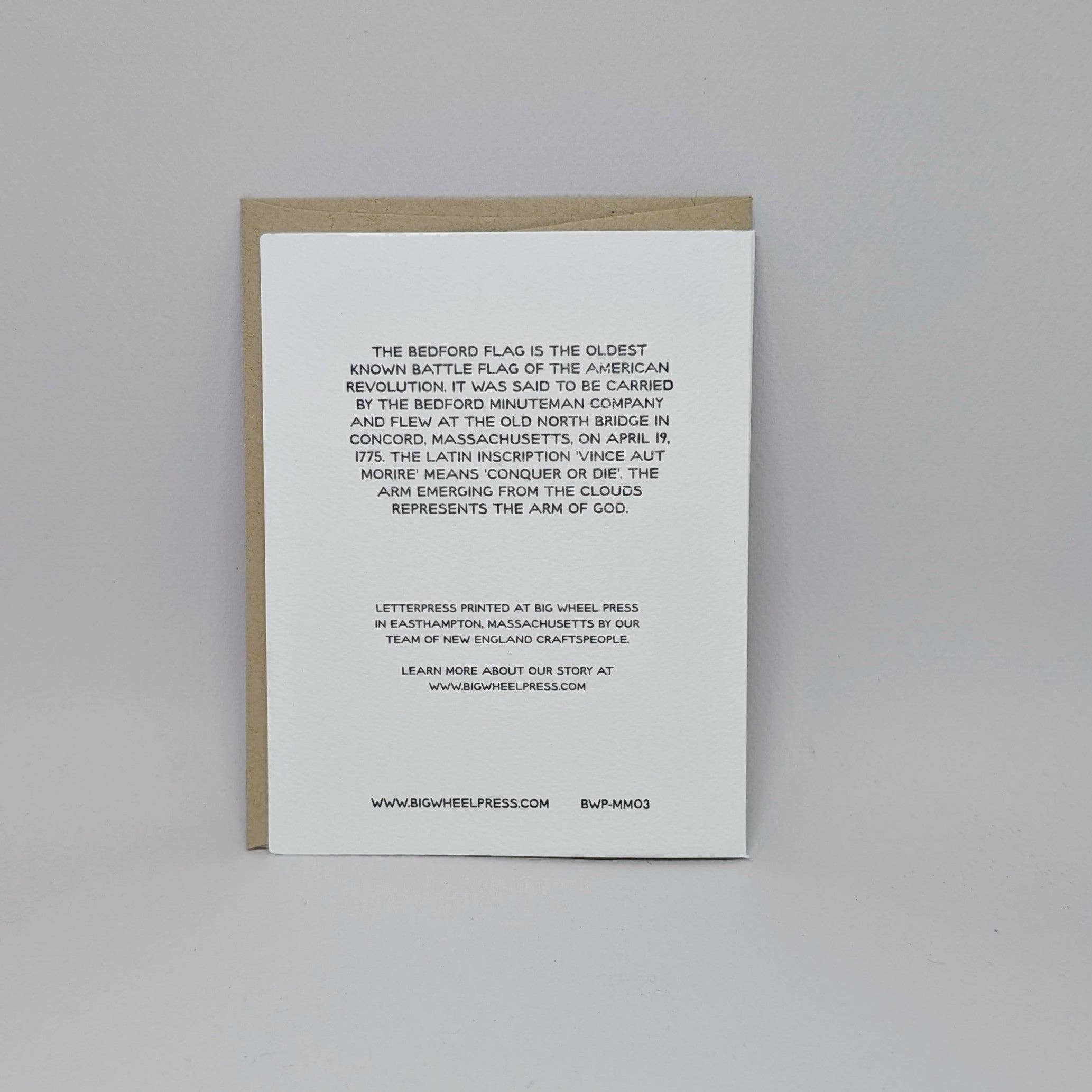Big Wheel Press - Wholesale Everyday Greeting Card - Bedford Flag1