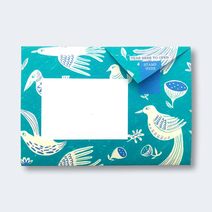 pigeonposted - Wholesale Stationery/Notecard Set - Fig & Feather Pigeon, Folding Letter Set – Pack of 6 Letters5