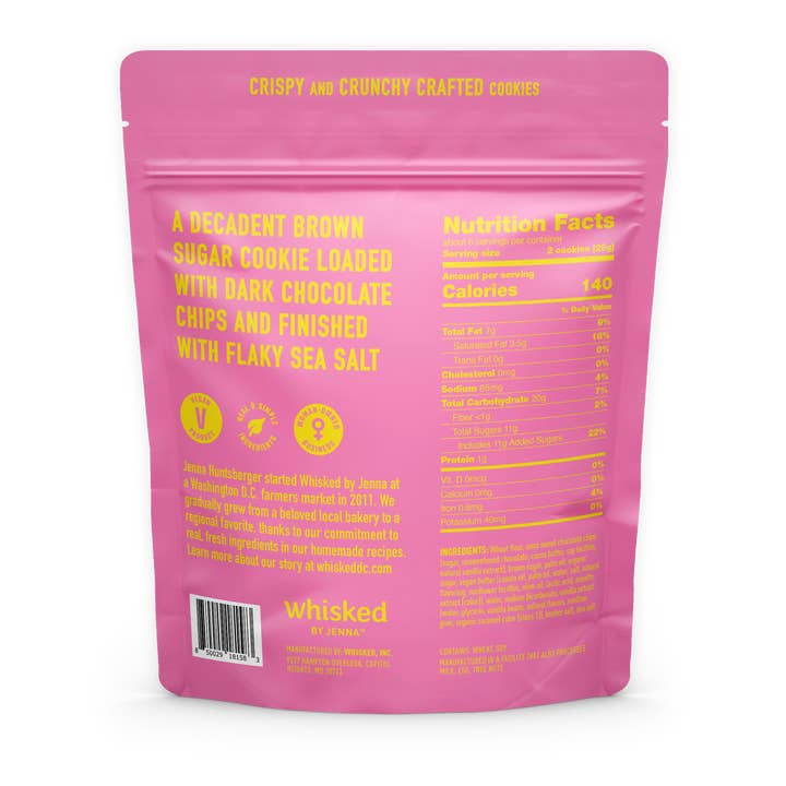 Whisked by Jenna - Wholesale Cookie - Vegan Crispy Cookies: Salted Chocolate Chip1