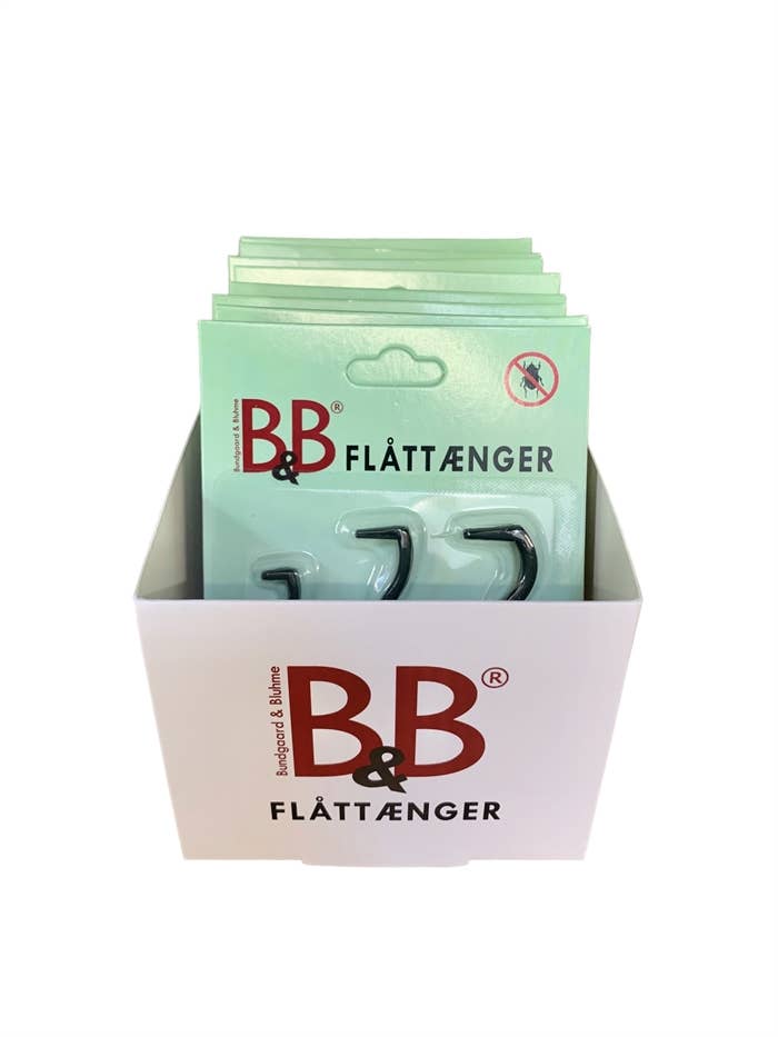 B&B Økologisk Hundeshampoo - Vente Produit de toilettage – chien - Lot de 8 pinces à tiques B&B, lot de 3 pinces