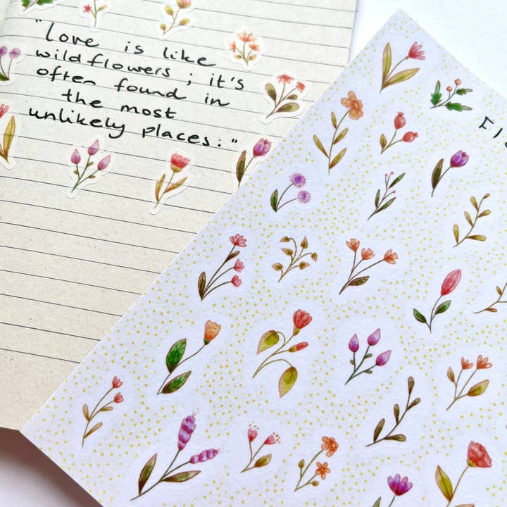 Nikki Dotti - Wholesale Sticker - Sticker sheet - Flowers
