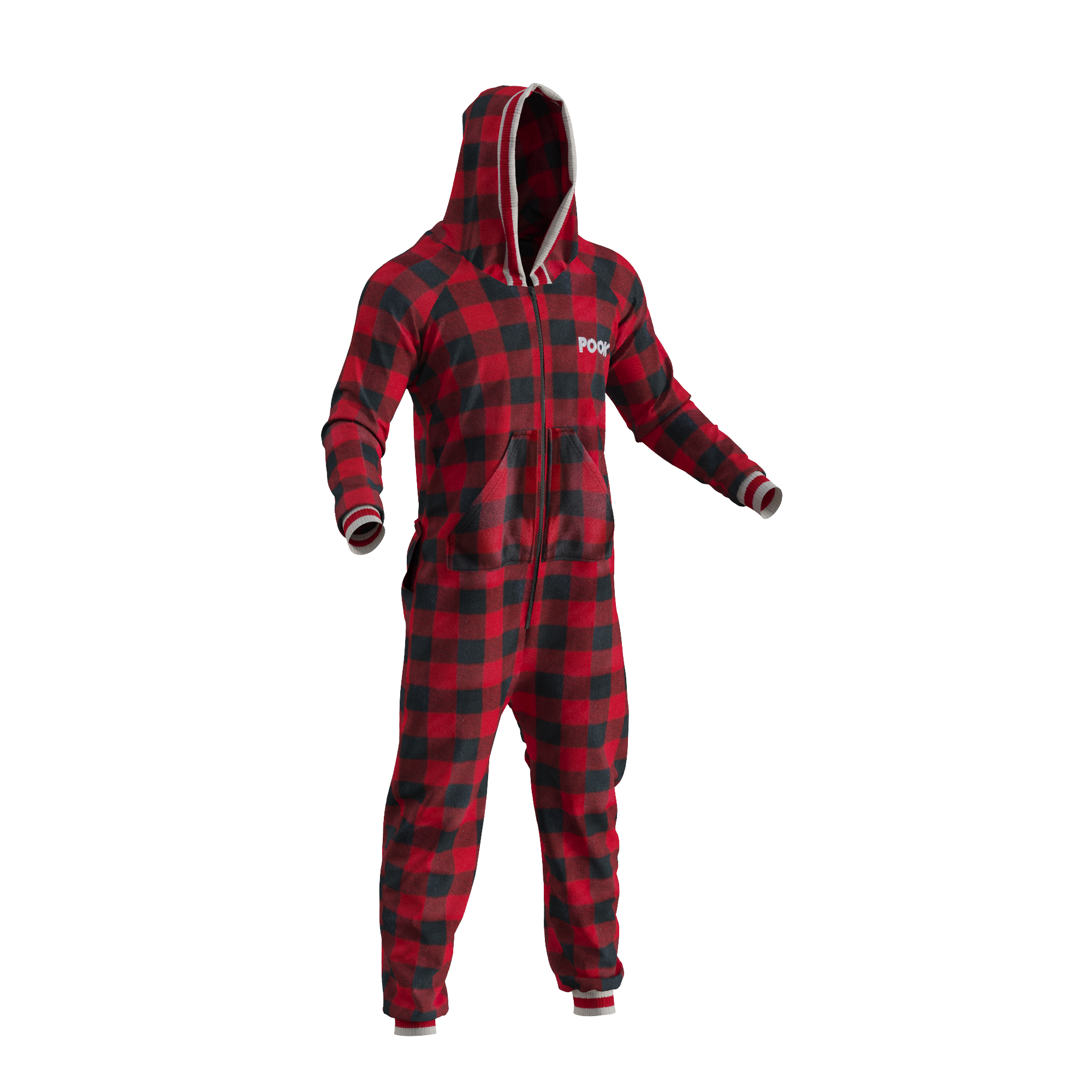 POOK - Wholesale Onesie - Unisex - Pook Onesie - Red (Adult Unisex)21