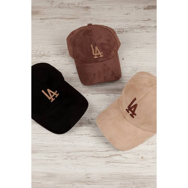 Vanilla Monkey – wholesale Baseballkeps - Dam – La City Logo Classic Suede Baseballkeps3