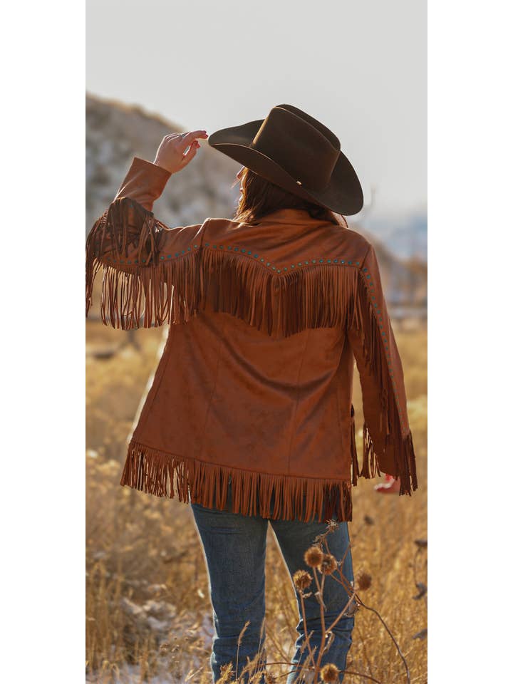 Tan Ladies' Jacket L-25307 for wholesale on Faire1