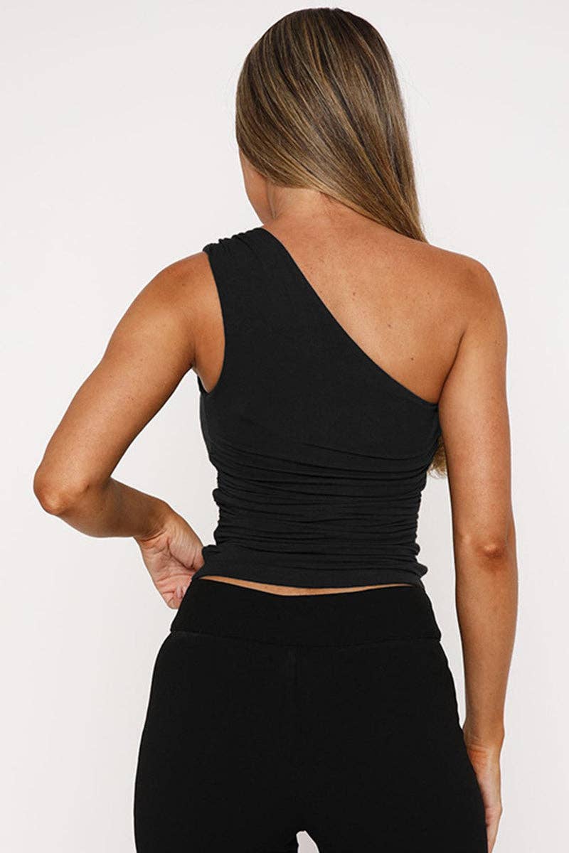 Mccolin - Vente Débardeur – femme - Débardeur asymétrique à perles.15