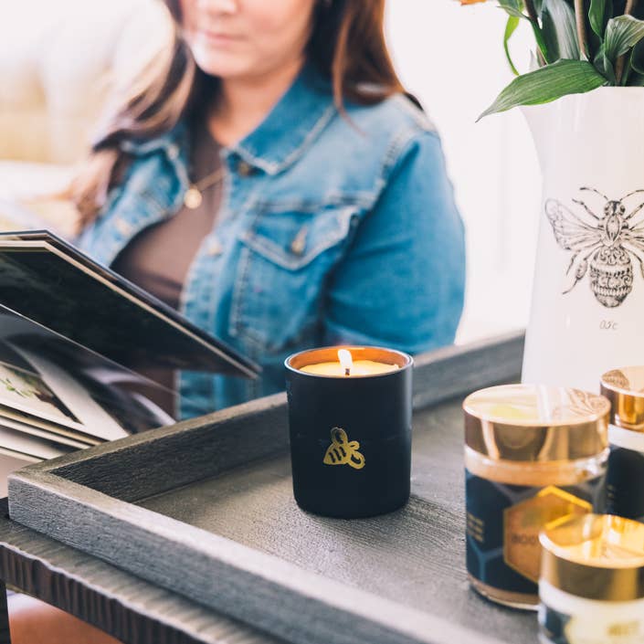 Generation Bee - Wholesale Jar/Filled Candle - All-Natural Beeswax Candle w/ Fragrance Oil Blends