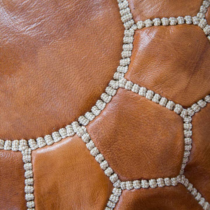 High crafty - Wholesale Pouf - Handmade Moroccan Leather Zafu Meditation Pouf2