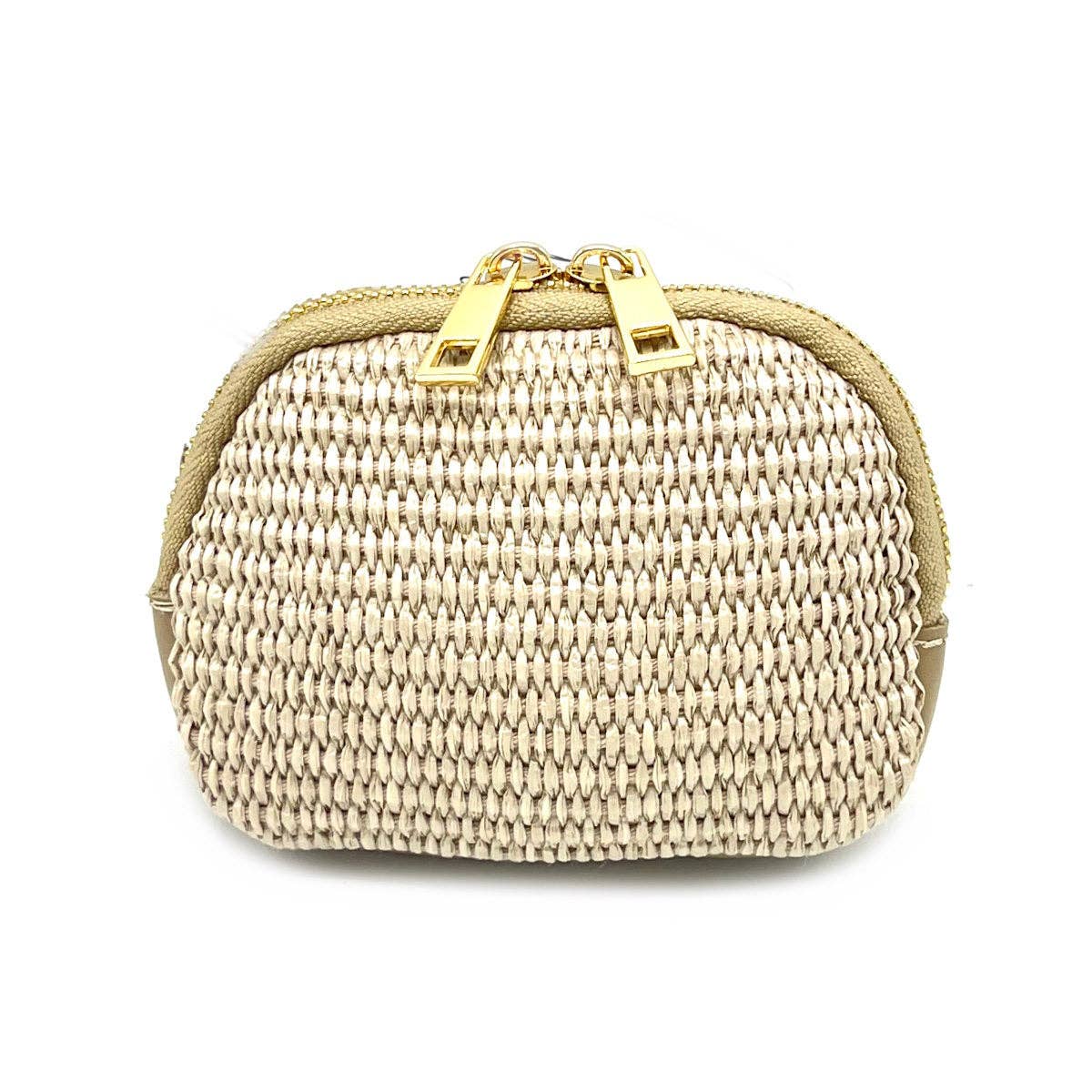 Suie Valentini srl - Wholesale Coin Purse - Women's - Summer collection, leather and raffia purse, art. PO013