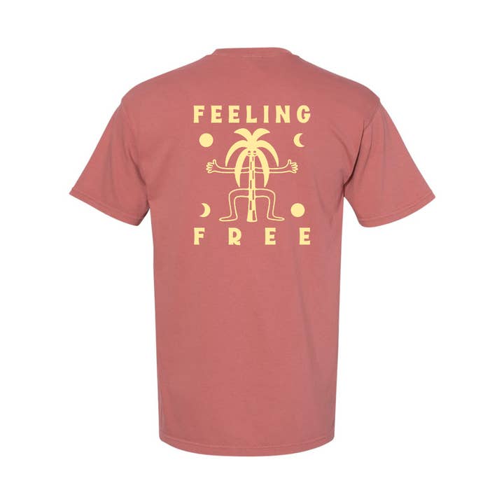 FEELING FREE T-SHIRT TERRACOTTA for wholesale by Hermano