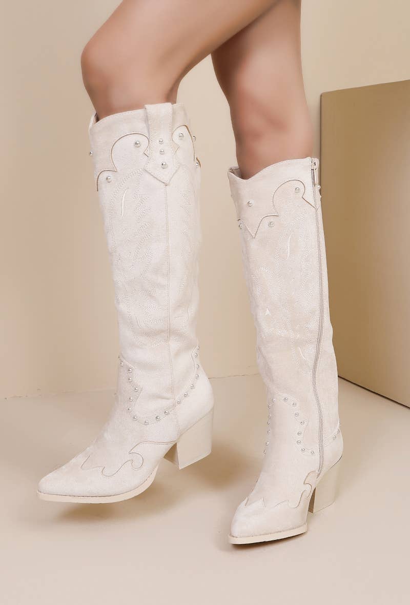 Joia Paris - Wholesale Cowboy Boots - Women's - WZ-95 HEELED AND STUDDED COWBOY BOOTS2