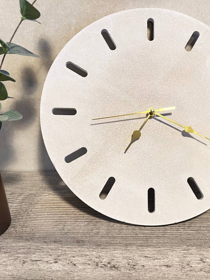 Relógio pedra & latão, relógio de parede grande, decoração de parede por atacado de EMB Pretty