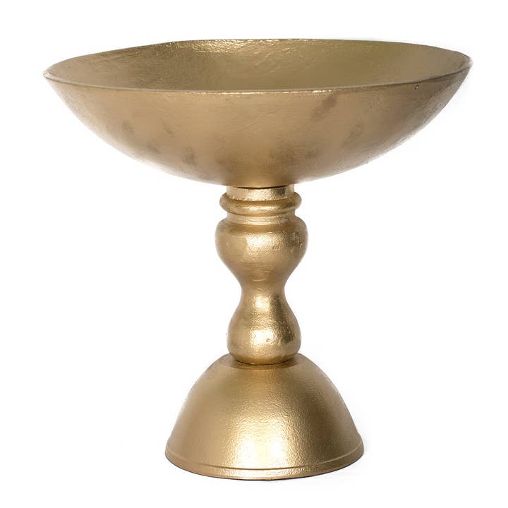 Gold Aluminum Bowl (15"Dx14"H) for wholesale by S.N.K. Home Decor