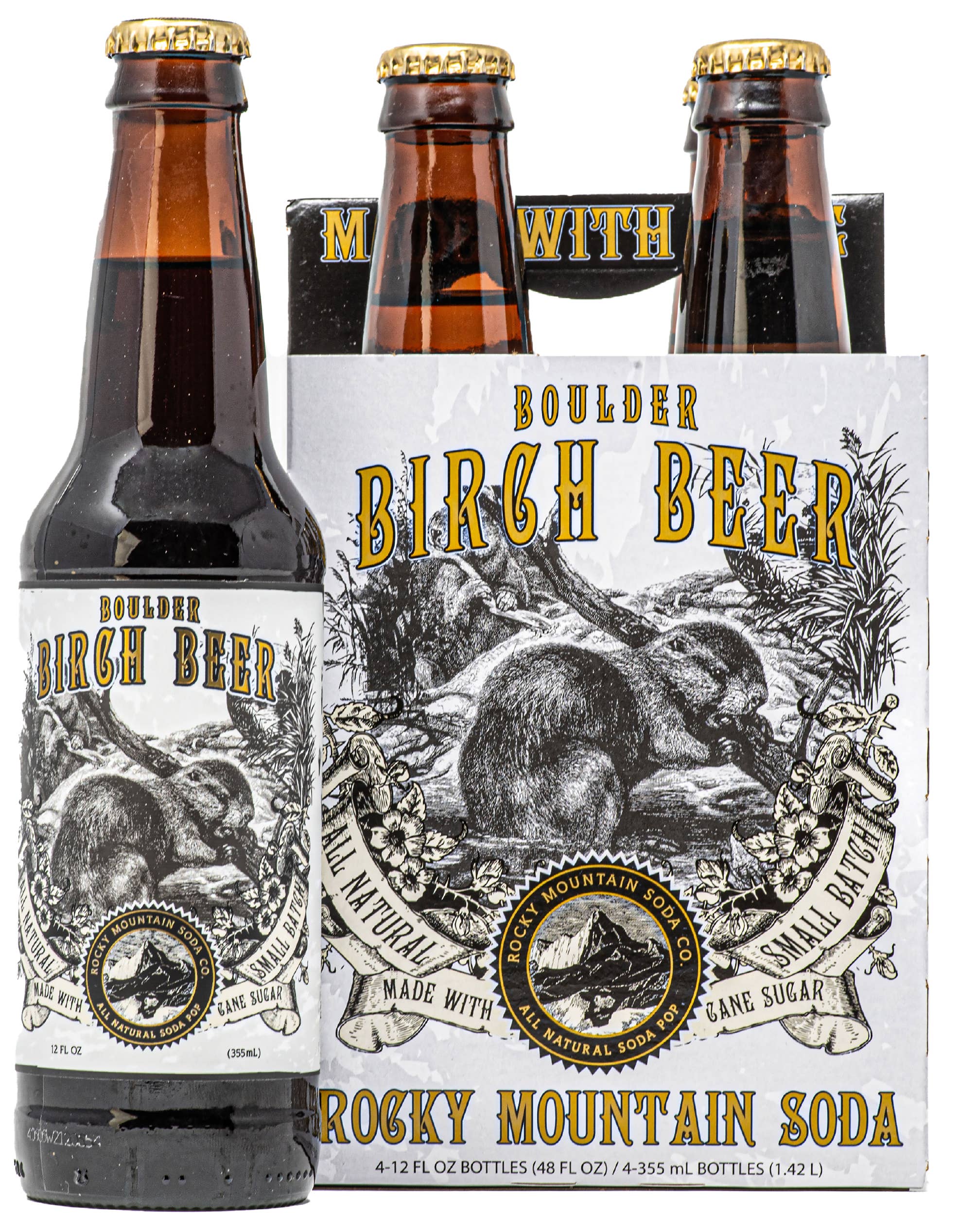 Rocky Mountain Soda - Wholesale Soda/Carbonated Drink - Boulder Birch Beer Soda Pop (BOTTLES ONLY)