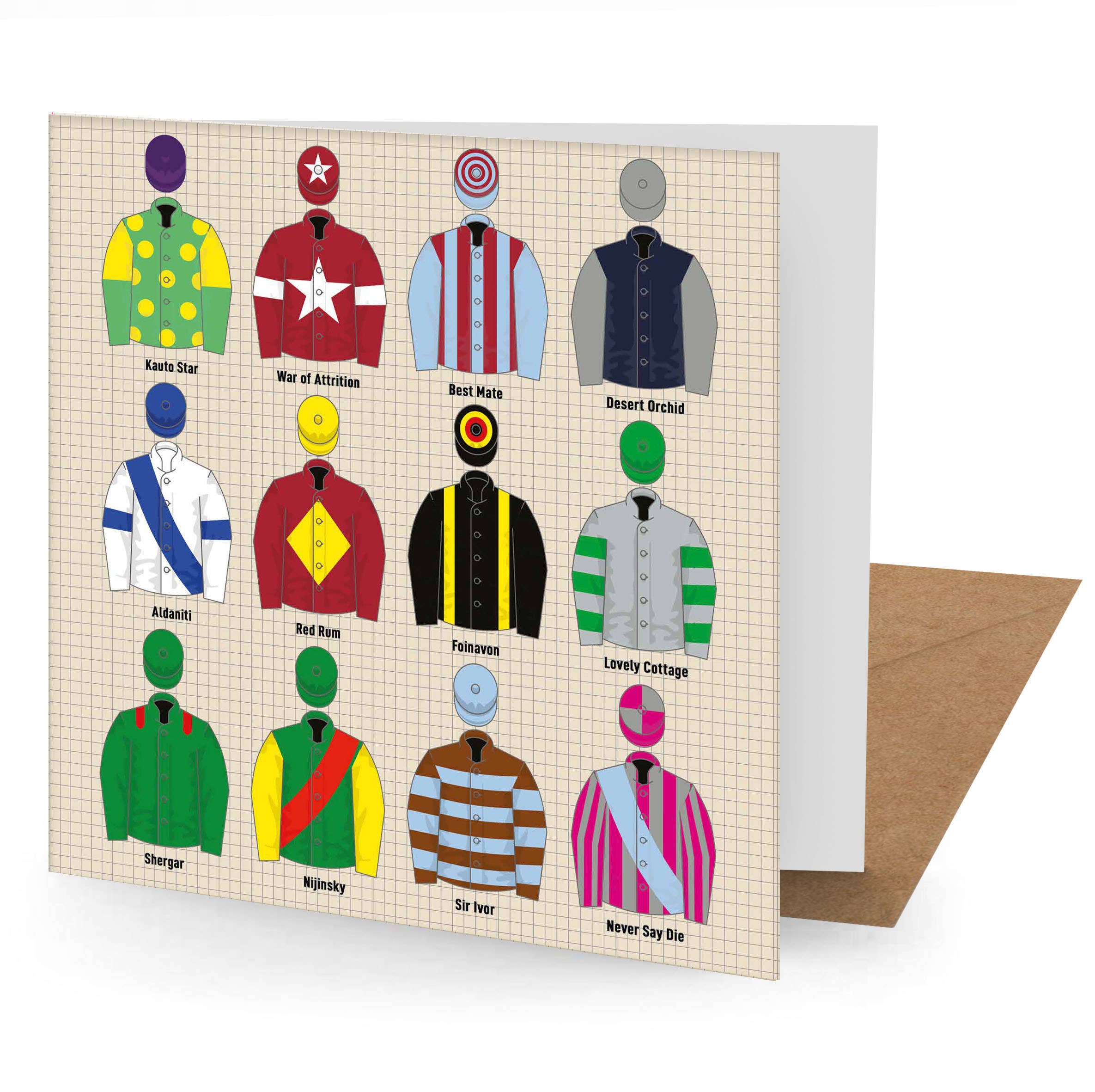 Coach House Partners - Wholesale Everyday Greeting Card - Vintage Jockey Tops Greetings Card - 150x150 Blank0