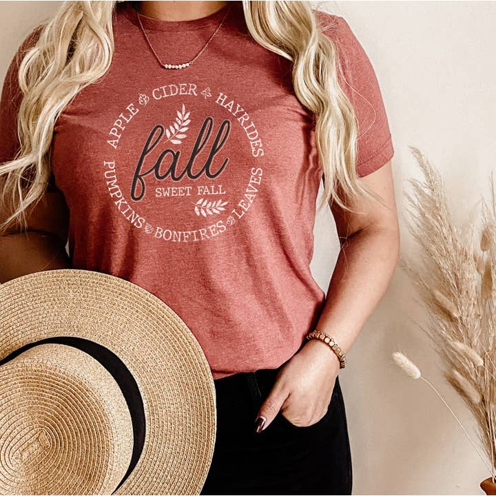 FALL SÖT FALL Grafisk Kortärmad för wholesale av Shamaim