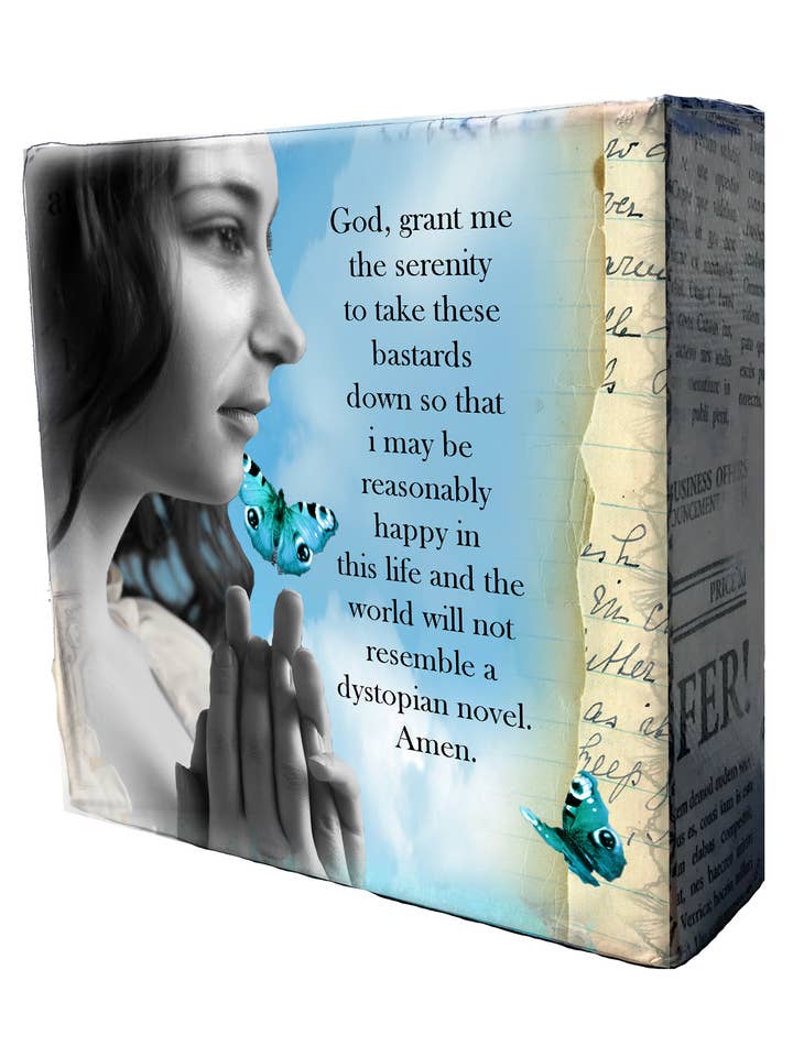 Minilienzo distópico 377 para venta al por mayor de Erin Smith Art