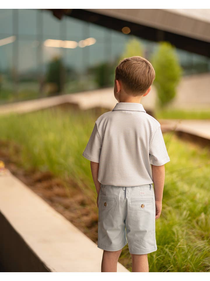 The Yellow Lamb - Wholesale T-Shirt - Kids - Patrick Shirt: Beacon Blue Stripe