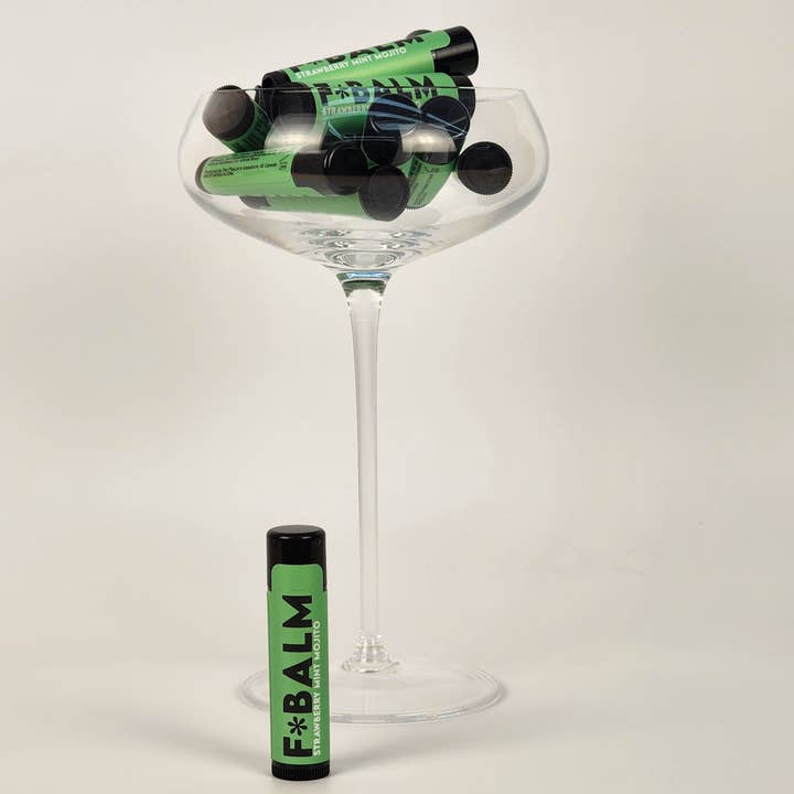 Charleston & Harlow Candle Co. - Wholesale Lip Balm - COCKTAIL Strawberry Mint Mojito Lip Balm2