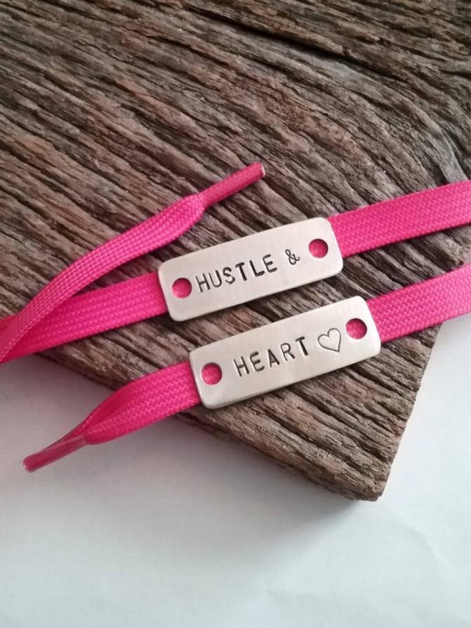 Hustle and Heart Shoe Tags for wholesale by C & T Custom Lures