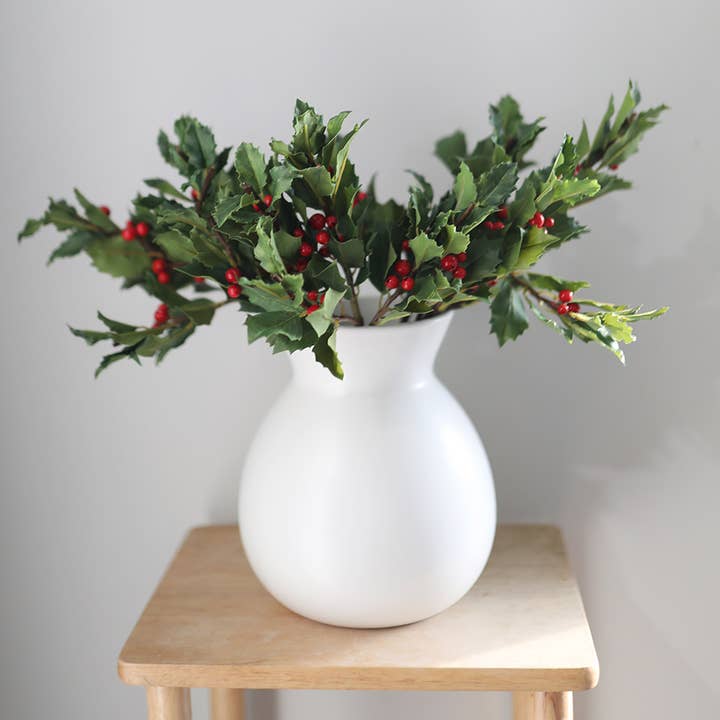 Prestige Botanicals - Venta al por mayor Flores artificiales - Acebo rojo 14.5»1