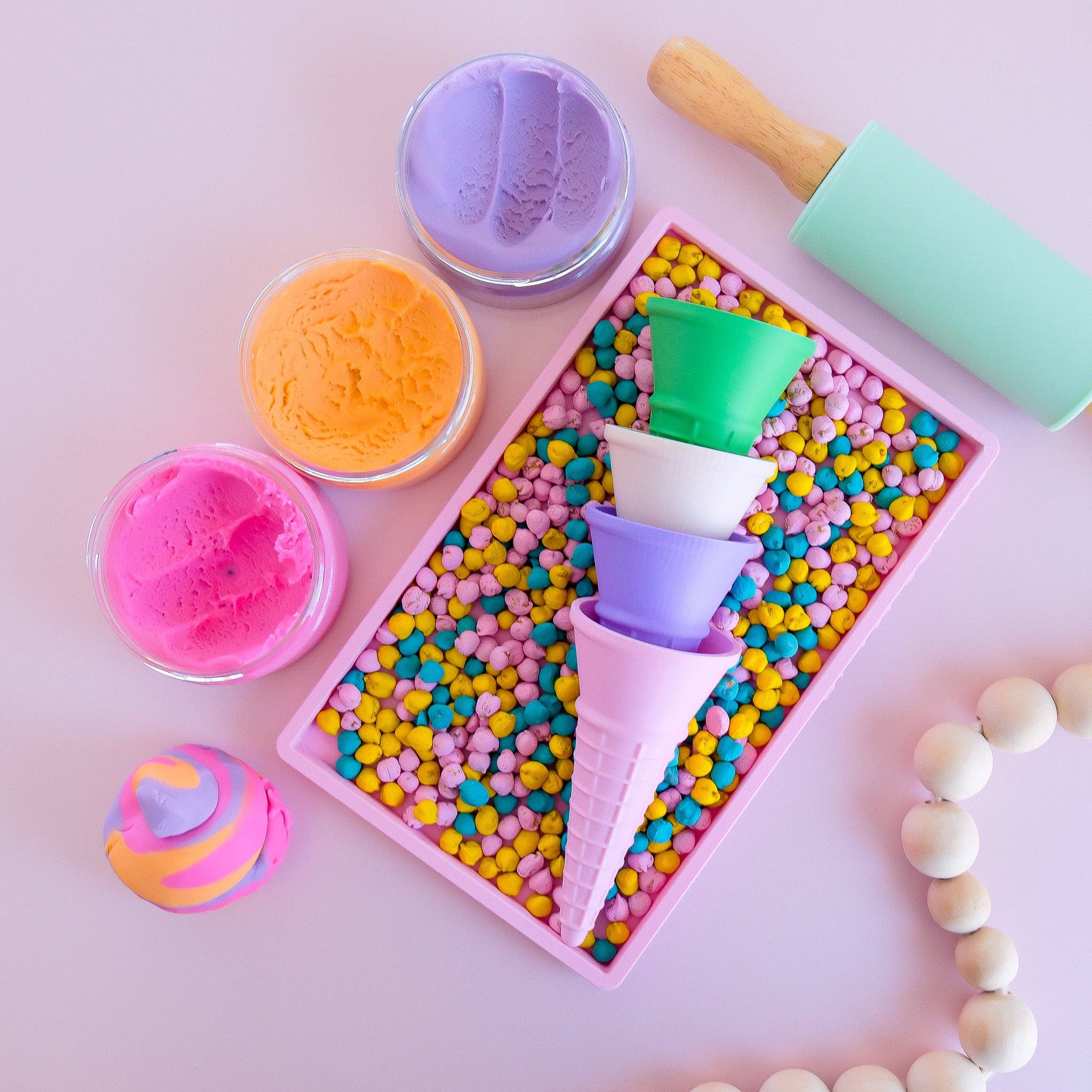 Play Sense - Vente Lot de jouets – enfant - Cornet de glace écologique10