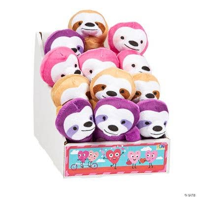 Fun Express - Venta al por mayor Peluche - Niños y bebés - Perezoso de peluche de San Valentín de brazo largo PDQ1