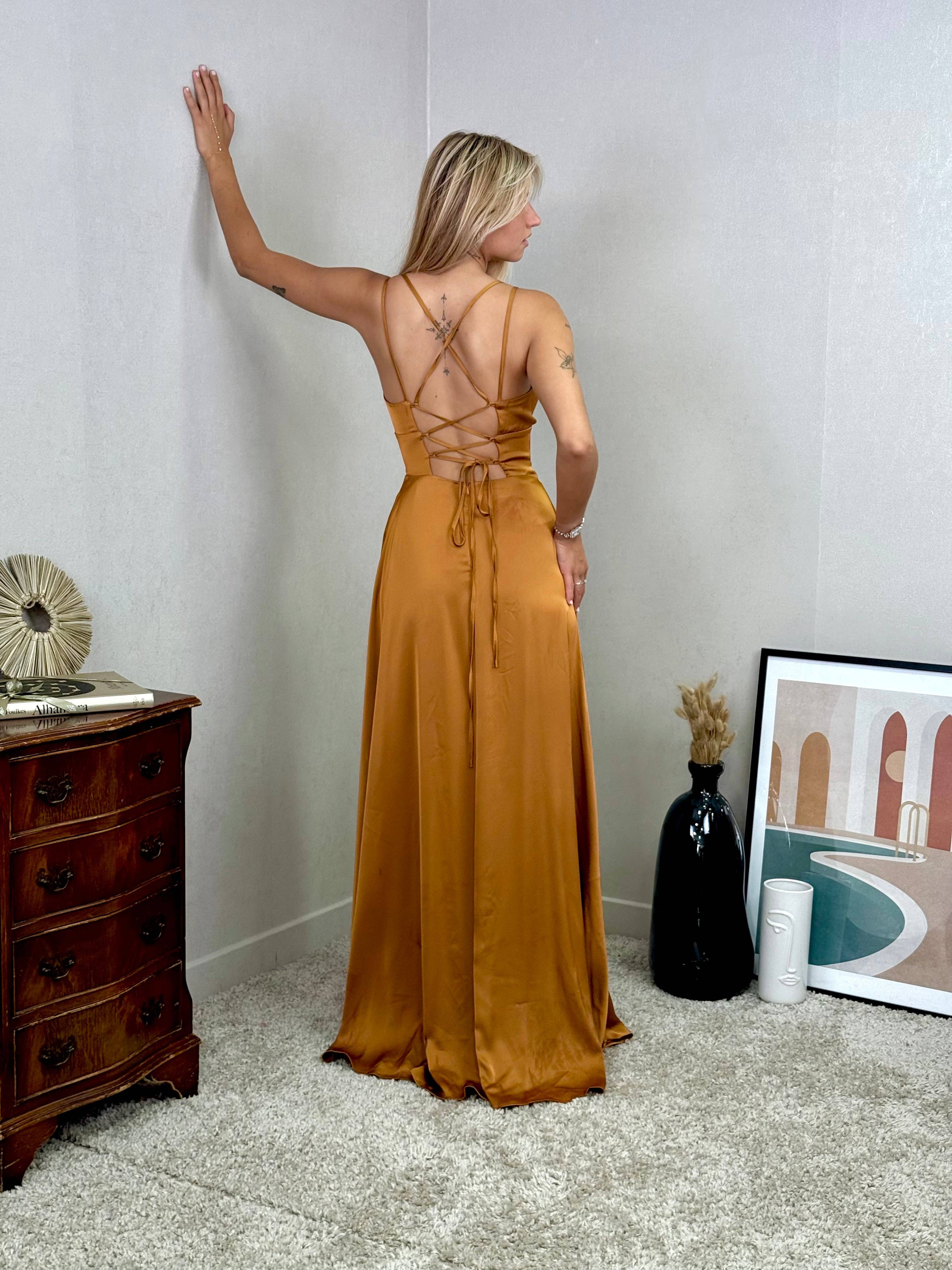 Invitadissimas – wholesale Gown – Women's – Satin dress 223896