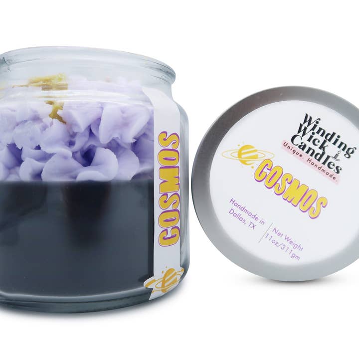 11oz. Cosmos Galaxy Dessert Candle for wholesale by Winding Wick Candles