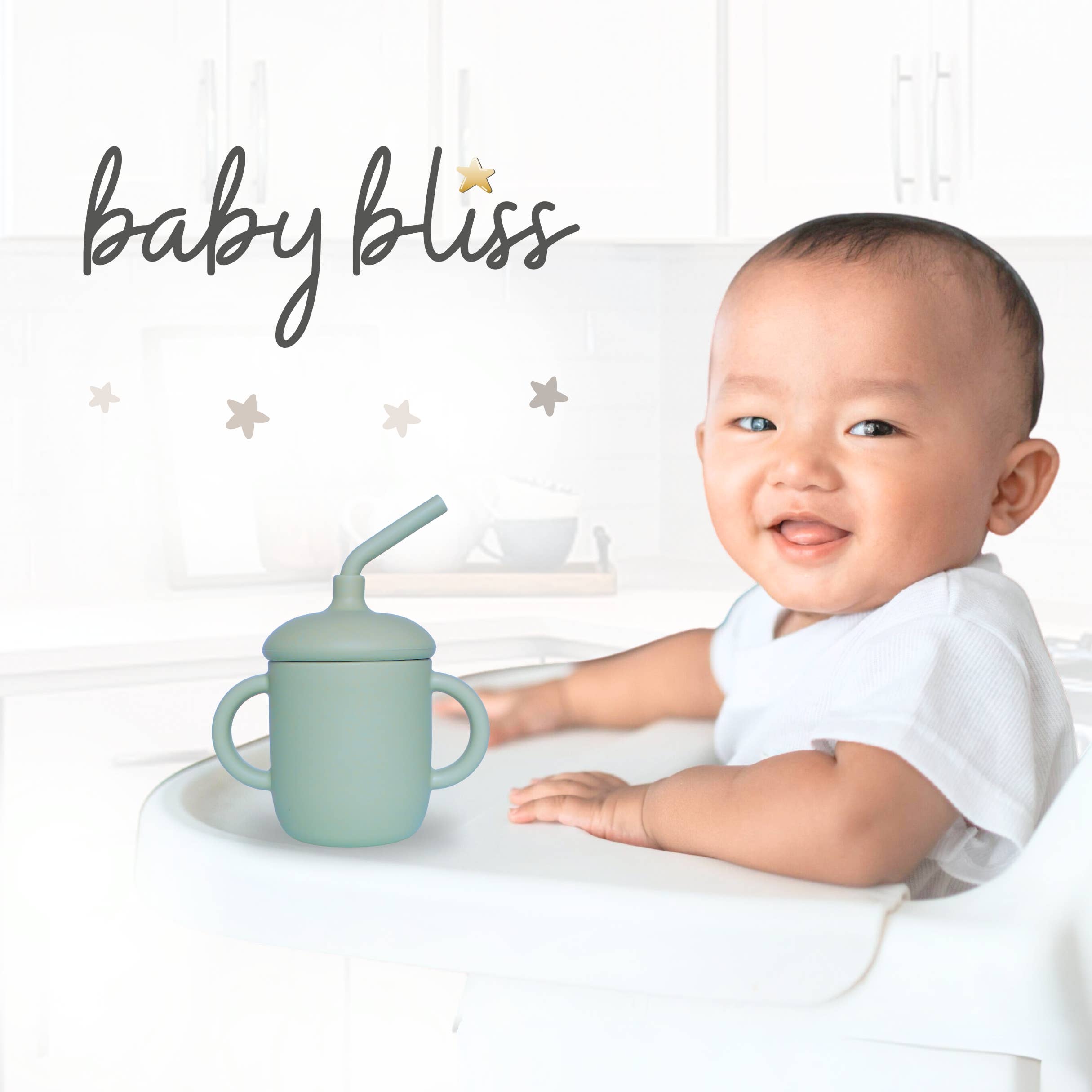 Salvia Barnmugg med sugrör, spillfri och fläckresistent – Sage för wholesale på Faire2