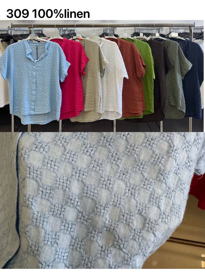 Sole - Wholesale Button Down Shirt - Women's - linen shirt