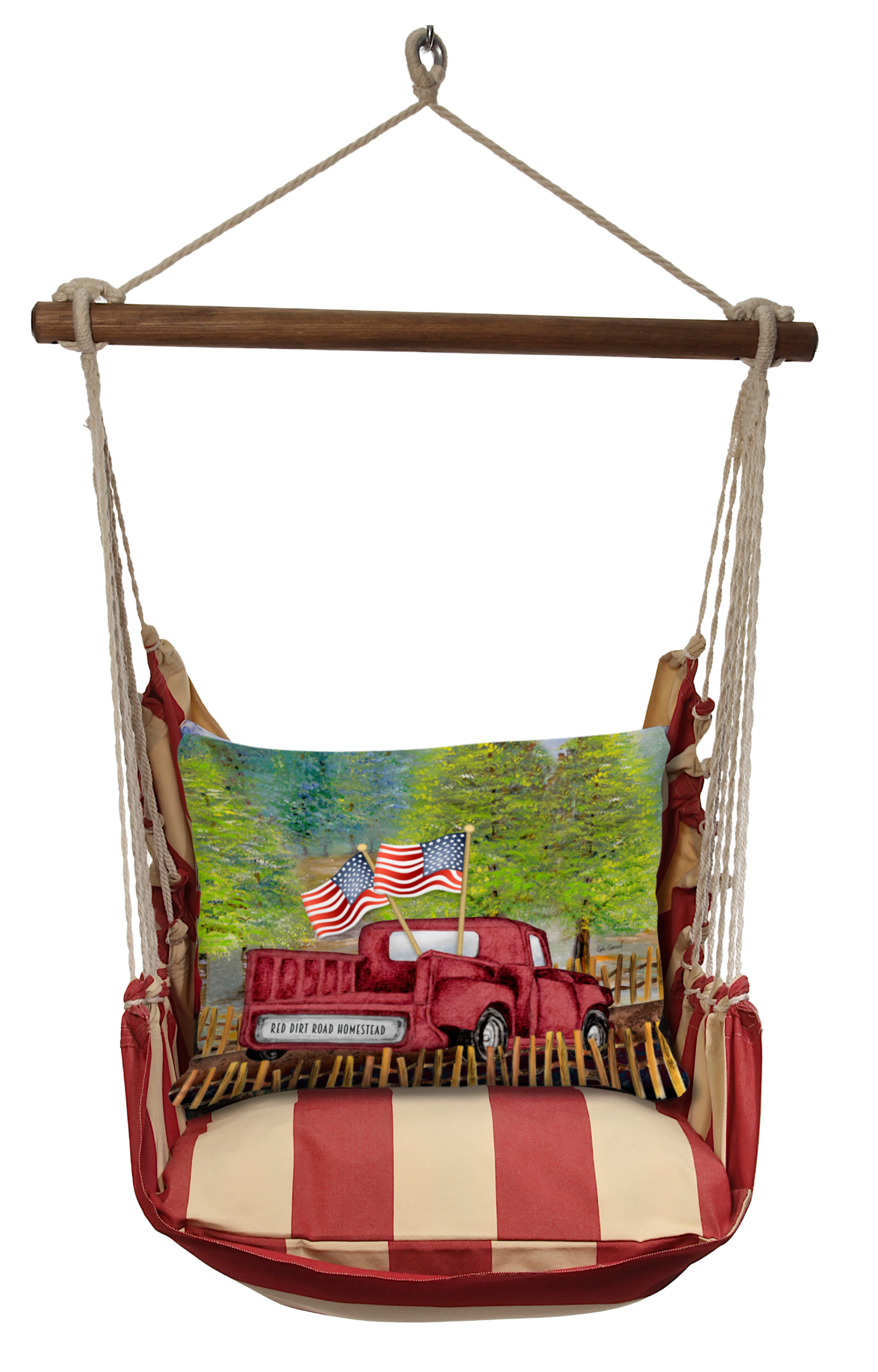 Magnolia Casual - Wholesale Swing Set - Hammock Swing 4-Piece Set indoor / outdoor - Americana4