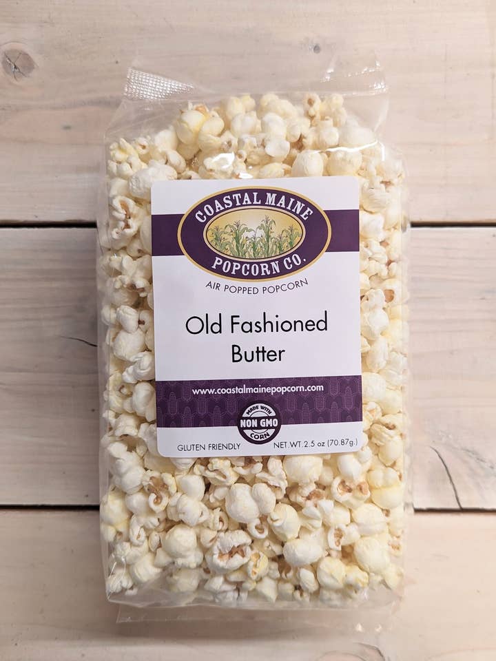 Old Fashioned Butter Popcorn (Savory) for wholesale by Coastal Maine Popcorn Co.
