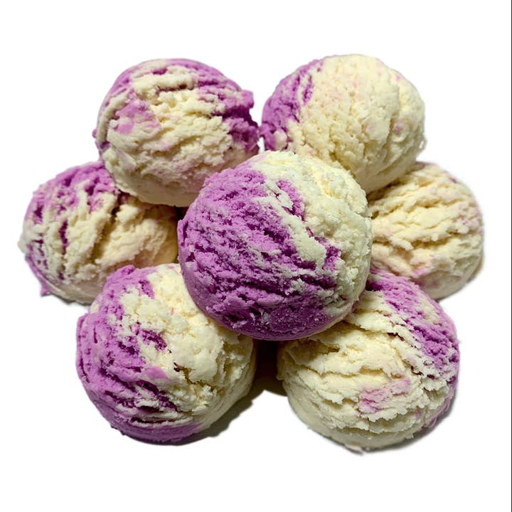 Lavender Champagne Bubble Scoop for wholesale by Made Natural