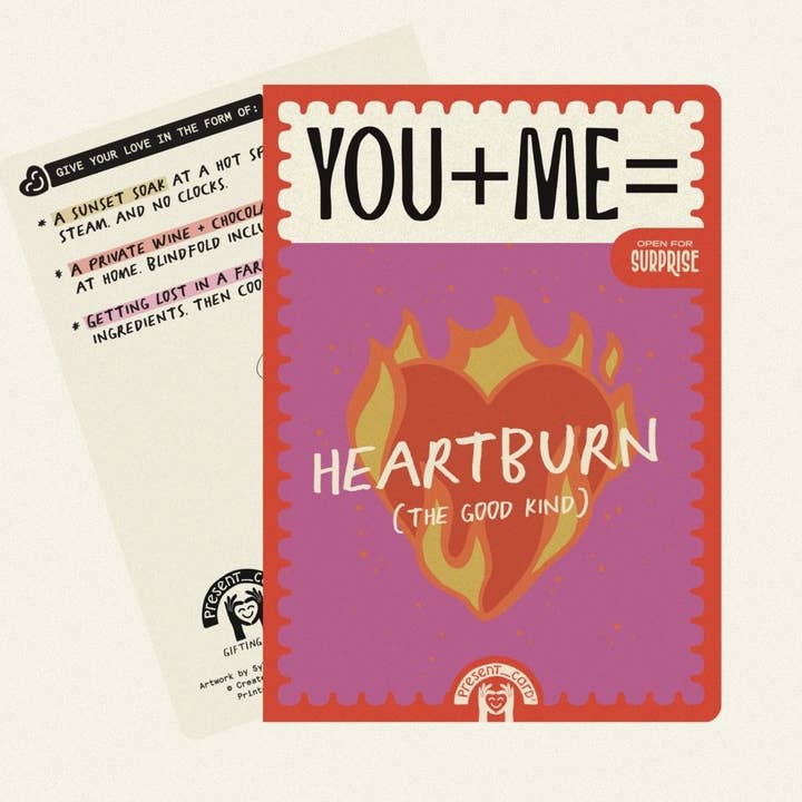 PresentCard™ | Heartburn - Spicy Funny Love Card for wholesale by PresentCard™