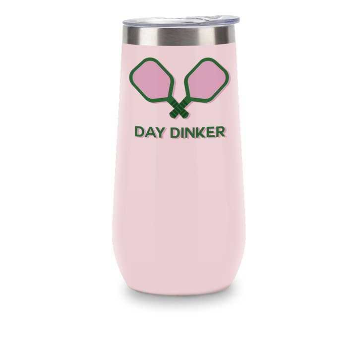 Insulated Champagne Tumbler (Pink) - Day Dinker for wholesale by Toss Designs