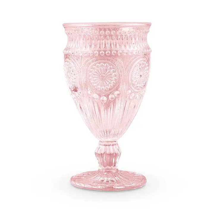 Weddingstar Inc. - Wholesale Wine Glass - Vintage Style Pressed Glass Wine Goblet