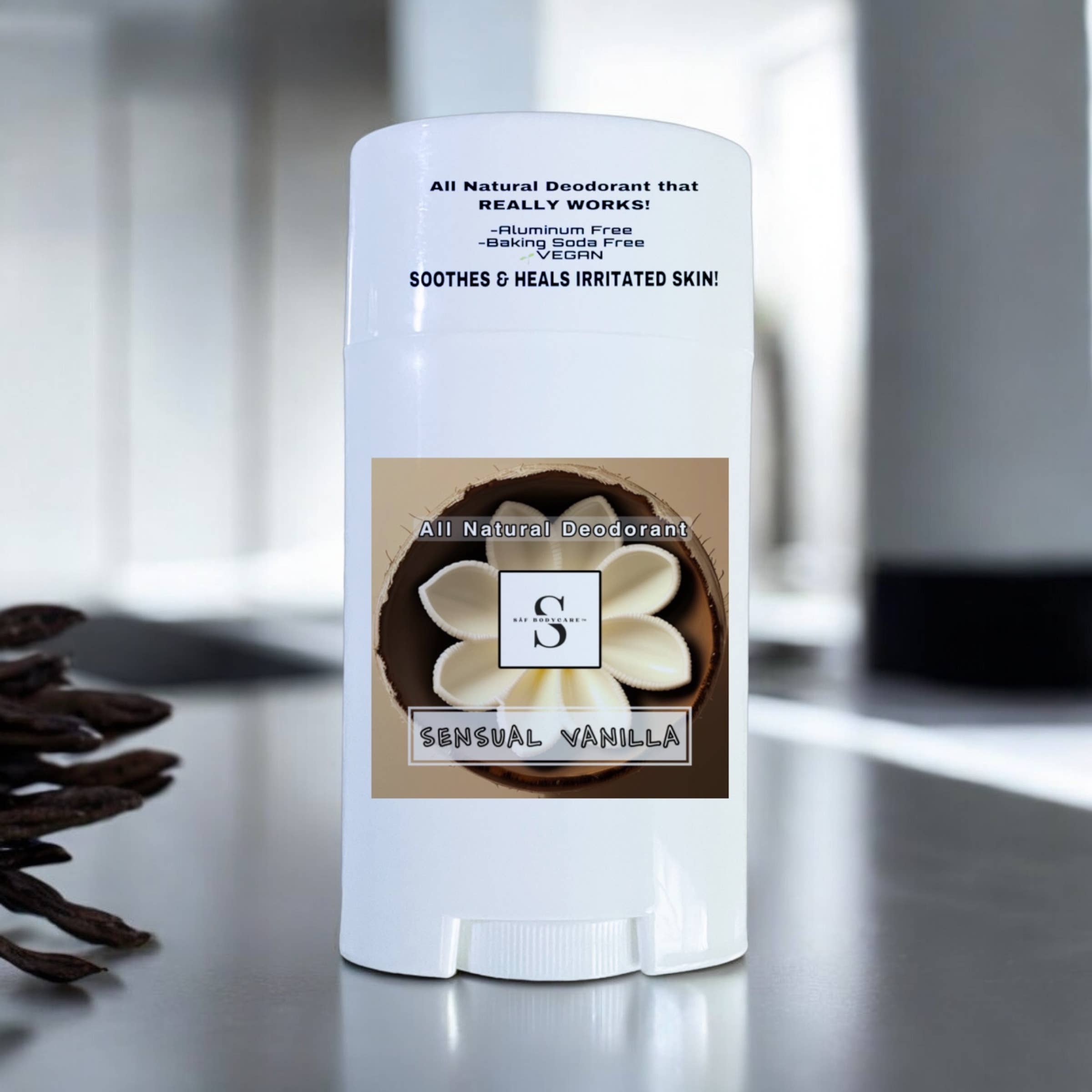 SĀF Body Care - Wholesale Deodorant - Women's - Sensual Vanilla Natural Deodorant, Aluminum Free, Vegan1