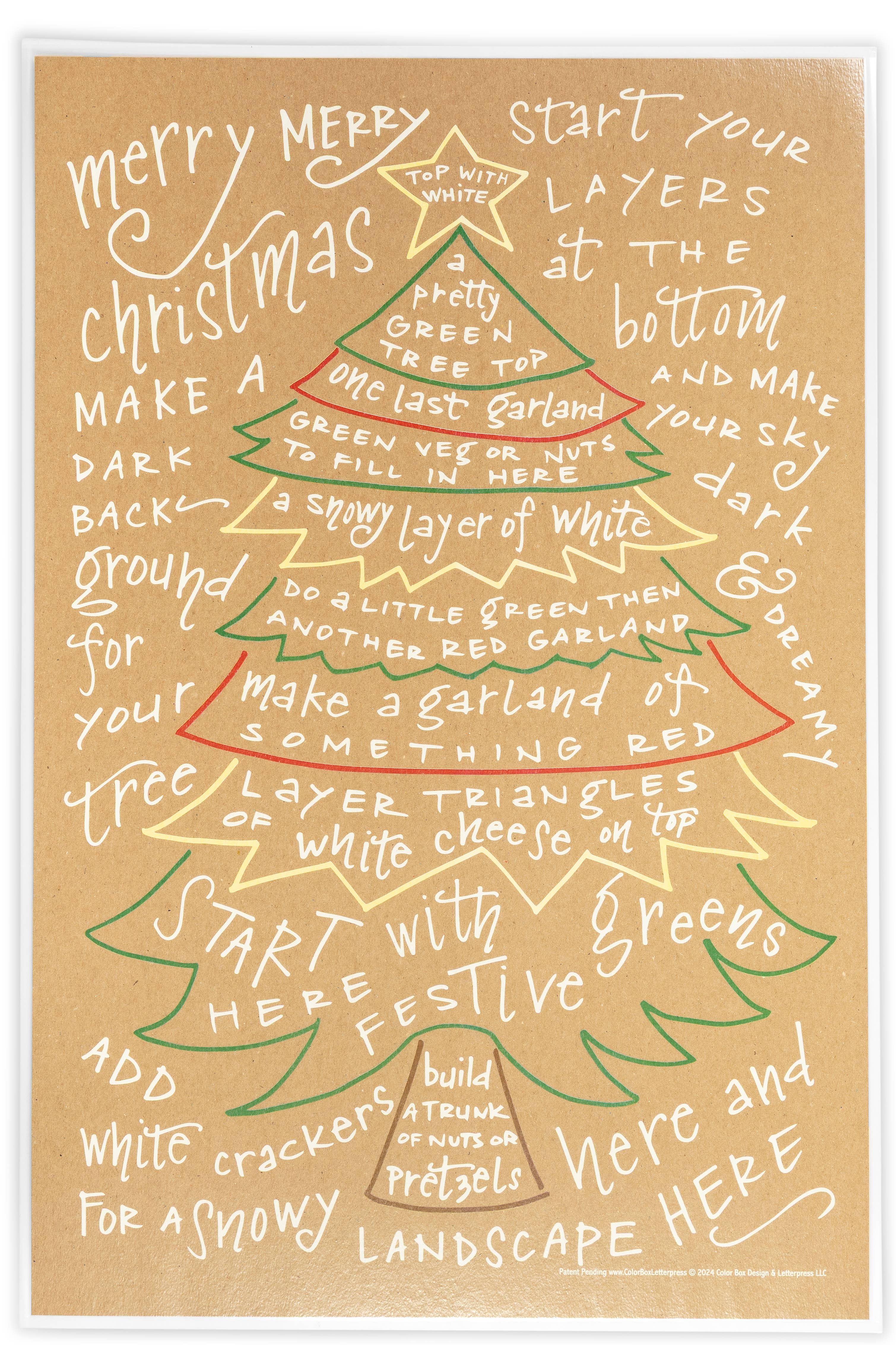 Color Box Design & Letterpress - Vente Décoration de Noël - Guide Charcuterie | Sapin de Noël2