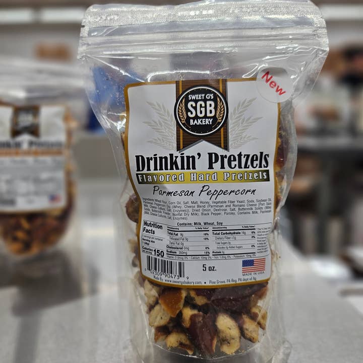 Sweet G's Bakery - Drinkin’ Pretzels - Wholesale Pretzels - Assortment #B Flavored Hard Pretzels (60 - 5oz Bags)2