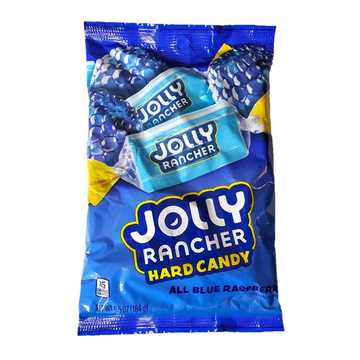 Jolly Rancher Hard Candy Blue Raspberry 6.5 oz Peg Bag 6ct for wholesale by Long Island Candy Factory