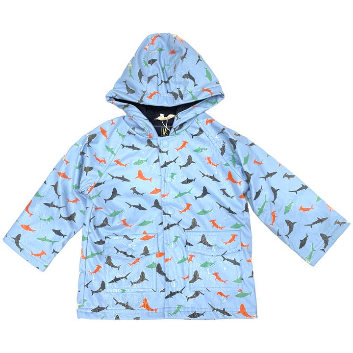 Shark Colour Change Raincoat Blue for wholesale on Faire1