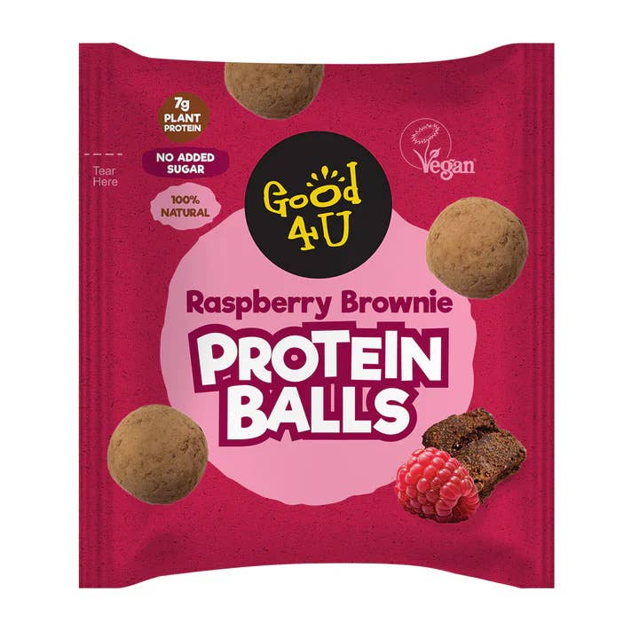 Good4U - Wholesale Fruit Snacks - Raspberry Brownie Protein Balls